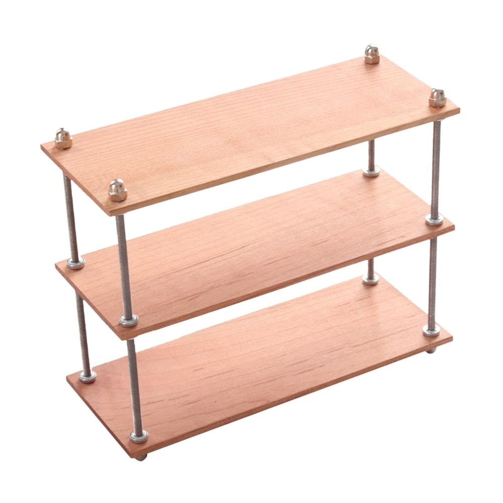 1/6 Scale Dollhouse Storage Shelf Miniature Organizer Holder Simulation Bookshelf Display Rack for DIY Dollhouse Accessories- 3 Tier Long