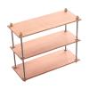 1/6 Scale Dollhouse Storage Shelf Miniature Organizer Holder Simulation Bookshelf Display Rack for DIY Dollhouse Accessories- 3 Tier Long view 1