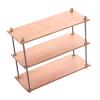 1/6 Scale Dollhouse Storage Shelf Miniature Organizer Holder Simulation Bookshelf Display Rack for DIY Dollhouse Accessories- 3 Tier Long view 2