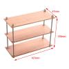 1/6 Scale Dollhouse Storage Shelf Miniature Organizer Holder Simulation Bookshelf Display Rack for DIY Dollhouse Accessories- 3 Tier Long view 3