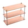 1/6 Scale Dollhouse Storage Shelf Miniature Organizer Holder Simulation Bookshelf Display Rack for DIY Dollhouse Accessories- 3 Tier Long view 4