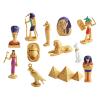 12Pcs Ancient Egypt Toys Miniature Egyptian Figurines Set with Pyramid Mummy Sphinx for Cake Topper Educational Display view 1