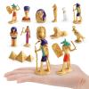 12Pcs Ancient Egypt Toys Miniature Egyptian Figurines Set with Pyramid Mummy Sphinx for Cake Topper Educational Display view 4