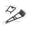 1/10 Scale RC Truck Tow Crane Arm Wrecker Kit Aluminum Alloy Winch Double Stent for RC Crawler Accessories- Black view 2