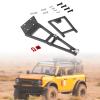 1/10 Scale RC Truck Tow Crane Arm Wrecker Kit Aluminum Alloy Winch Double Stent for RC Crawler Accessories- Black view 4