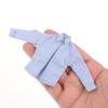 1:12 Scale Action Figure Trench Coat Outfit Male Doll Shirt Dress for 6 Inch Figures- Blue view 2