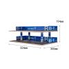 1/32 Scale Diecast Model Car Display Case with Parking Lot Scene Desktop Storage Shelf for Collectors- 2 Layer view 3
