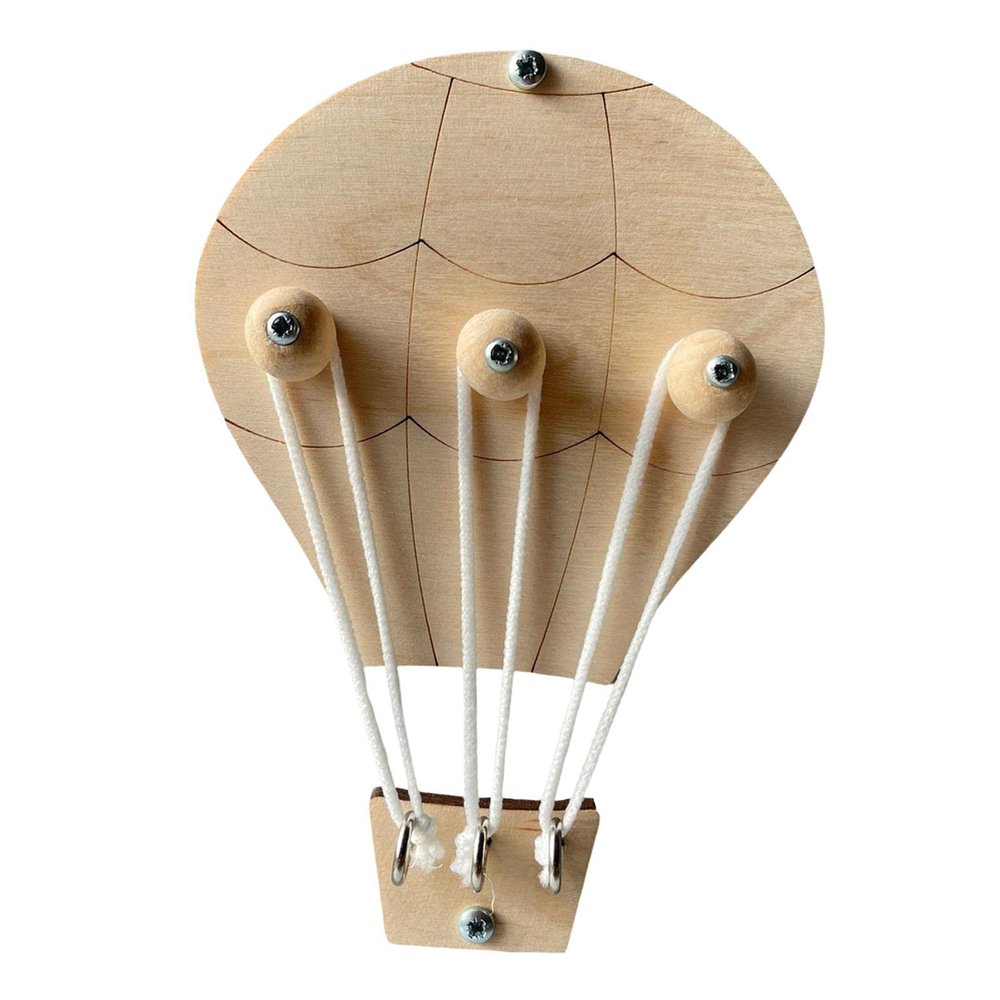 Busy Board DIY Accessories Material Practical Skill for Toddler Children Birthday Gift- Hot Air Balloon