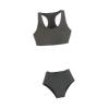 1/6 Scale Female Action Figure Underwear Set Swimsuit Top and Bottom 12 Inch BJD Doll Clothing Miniature Outfit- Gray view 1