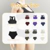 1/6 Scale Female Action Figure Underwear Set Swimsuit Top and Bottom 12 Inch BJD Doll Clothing Miniature Outfit- Gray view 4