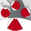 1:12 Scale Action Figure Cape Mini Long Robe Fashion Doll Clothes Cosplay Outfit for 6 Inch Figures- Red view 2