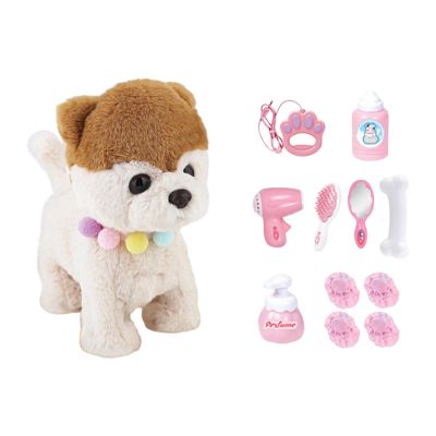 Electric Pet Toy Walking Puppy Interactive Dog Toy with Sound and Motion Activation for Kids Ages 3+- Pomeranian