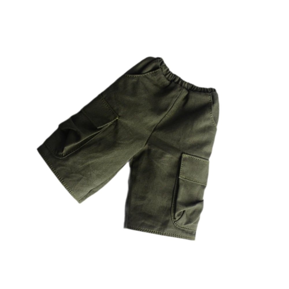 1:6 Scale Fashion Short Pants Handmade Action Figure Clothes Outfit for 12'' Male Doll Figures Accessory- Green