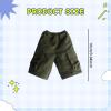 1:6 Scale Fashion Short Pants Handmade Action Figure Clothes Outfit for 12'' Male Doll Figures Accessory- Green view 2