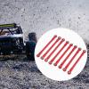 8X Metal Chassis Link Rods for 1/12 H12Y H12Y+ H12P RC Cars, Direct Replacement Stabilizer Pull Rods DIY Repair Accessories- Red view 2
