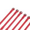 8X Metal Chassis Link Rods for 1/12 H12Y H12Y+ H12P RC Cars, Direct Replacement Stabilizer Pull Rods DIY Repair Accessories- Red view 4