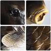 Animal Head Latex Mask Full Head Coverage Costume for Halloween Party Role Playing Masquerade Carnival- Black view 4