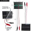 MINISCIENCE.COM Mini Solar Panel 0.6W (600mW), 6080 mm with Alligator Clips  Educational Renewable Energy Experiments (Pack, 1, Unit) view 3