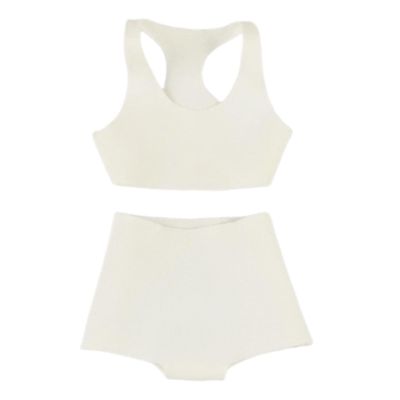 1/6 Scale Female Action Figure Doll Clothes Sleeveless Vest and Shorts Set Sportswear Accessory- White