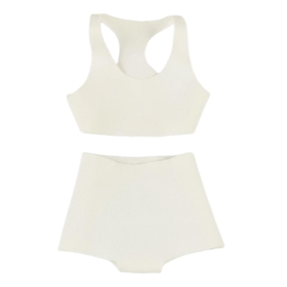 1/6 Scale Female Action Figure Doll Clothes Sleeveless Vest and Shorts Set Sportswear Accessory- White