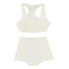 1/6 Scale Female Action Figure Doll Clothes Sleeveless Vest and Shorts Set Sportswear Accessory- White view 1