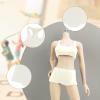 1/6 Scale Female Action Figure Doll Clothes Sleeveless Vest and Shorts Set Sportswear Accessory- White view 2