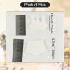 1/6 Scale Female Action Figure Doll Clothes Sleeveless Vest and Shorts Set Sportswear Accessory- White view 3