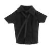 1/12 Scale Female Figure Doll Clothes Full Suit Outfit Miniature for 6inch Female Figures Shirt Short Skirt Tie Set- Black Shirt view 2