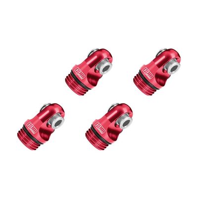 Aluminum 7075-T6 Alloy Shock Cap for Vanquish 1/10 H10 Optic Kit Rock Crawler Kit-VPS09027 Upgrades - Red