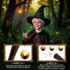 CharmRegion Light Up Wizard Wand with Sounds & 4 Lightings - 2-Pack Illuminating Magic Witch Toy Wands for Kids Cosplay Party Favors, Set B (Hive & Spiral) view 3