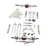 1 Set Front and Rear Assembly Metal Chassis Upgrade for MN82S 82Pro 1/12 Scale RC Car Parts- Silver view 1