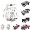 1 Set Front and Rear Assembly Metal Chassis Upgrade for MN82S 82Pro 1/12 Scale RC Car Parts- Silver view 2