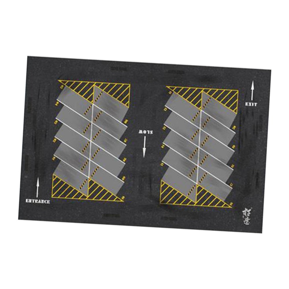1/64 Scale Parking Lot Mouse Pad Car Scene Mat for Diecast Car Model Layout Square Mat 15.75x23.62inch
