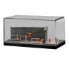 1/64 Scale Parking Lot Display Case with Miniature Figures, Alloy Car Model Toy Display Stand Dustproof Acrylic Garage Desktop Decor view 1