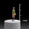 1/64 Scale Parking Lot Display Case with Miniature Figures, Alloy Car Model Toy Display Stand Dustproof Acrylic Garage Desktop Decor view 3