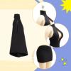 1/12 Action Figure Clothes Doll Costume Mini Dress Fashion Miniature Clothing for 6 Inch Female Dolls Figures Body- Black view 4