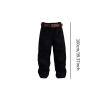 1:12 Scale Harem Pants and Belt Action Figures Clothes Cosplay Casual Dress Up for 6 Inch Action Figures Costume Accessory- Black Pant view 2