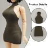 1:12 Scale Women Dress Action Figure Clothes Cosplay Fashion Miniature Costume Female Doll Outfit for 6 Inch Figures- Green view 3