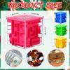 4 Pcs Money Box for Cash Gift Stocking Stuffers Plastic Cash Money Maze Puzzle Box for Adults Christmas Birthday Party Favors (Blue) view 2