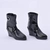 1/6 Scale Action Figure Shoes Hollow Boots for 12 inch Female Figures, Fashion Doll Costume Accessories, Miniature Model Boots (1 Pair)- Black view 2