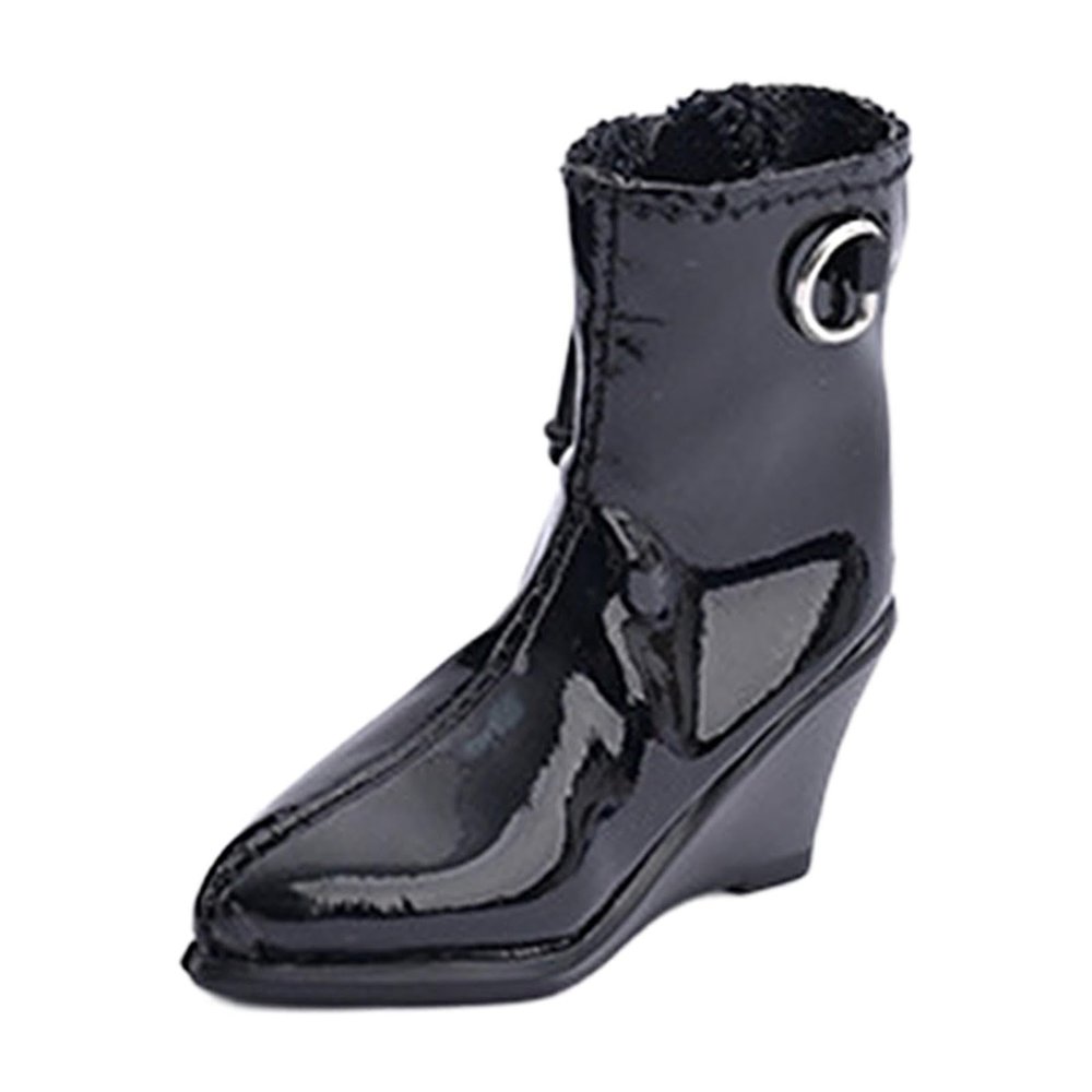 1:6 Scale Action Figure Shoes Hollow Boots Doll Costume Accessories for 12 Inch Female Dolls Figures- Black