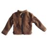 1:12 Scale Jacket for Male Figures, Doll Clothes for 6 Inch Model, Miniature Zipper Jacket Action Figure Accessories- Coffee Color view 1