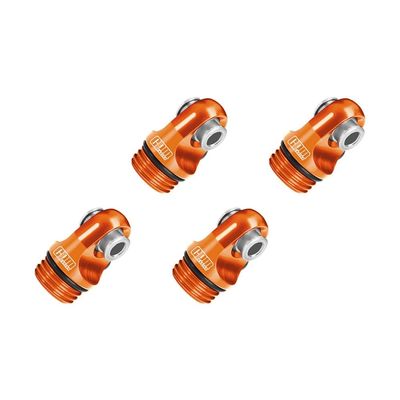 Aluminum 7075-T6 Alloy Shock Cap for Vanquish 1/10 H10 Optic Kit Rock Crawler Kit-VPS09027 Upgrades - Orange