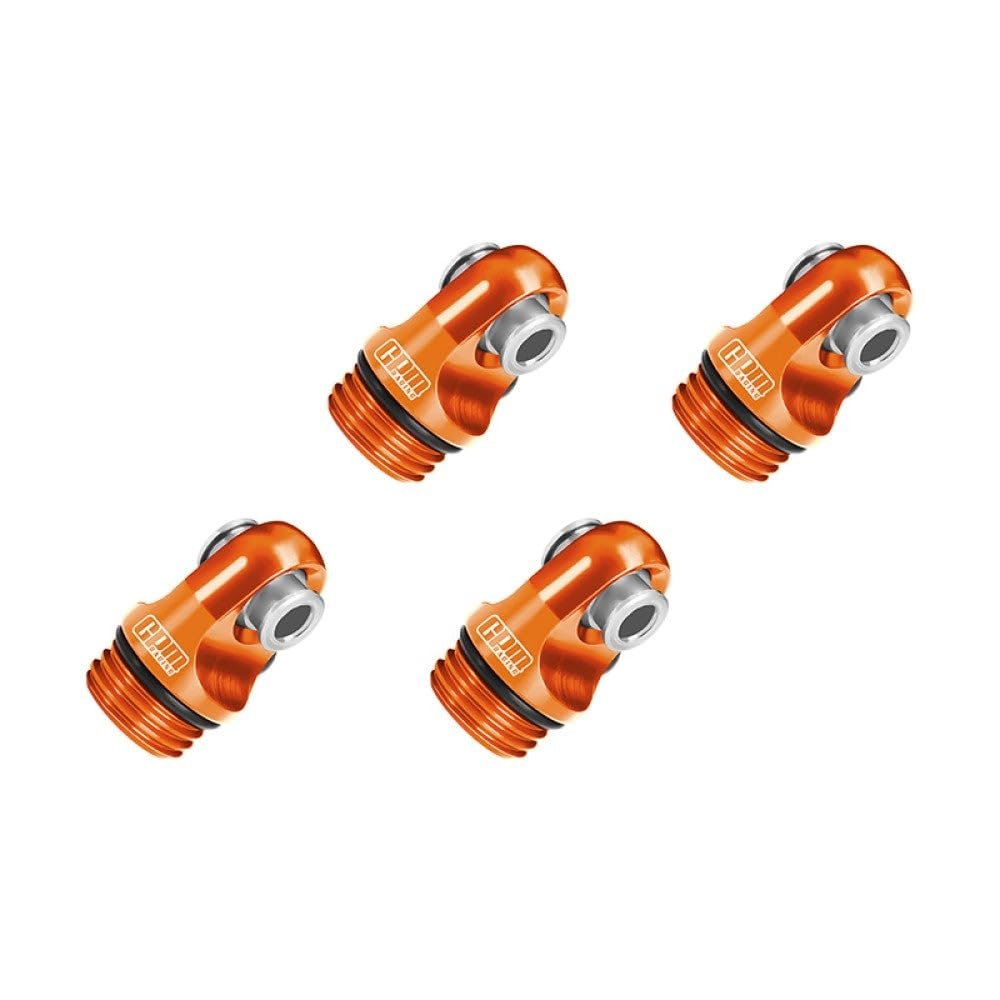 Aluminum 7075-T6 Alloy Shock Cap for Vanquish 1/10 H10 Optic Kit Rock Crawler Kit-VPS09027 Upgrades - Orange