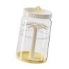 360 Degree Rotating Figure Display Case with Dustproof Cover for Collectibles Action Figures Pendants 8.46x14.57 inch- Creamy Yellow view 4