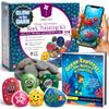 Pinwheel Crafts Glow in the Dark Rock Painting Kit with Interactive AR Storybook 128pc Arts & Crafts Set for Kids Augmented Reality Educational Toy for Boys & Girls Ages 6-12 view 1