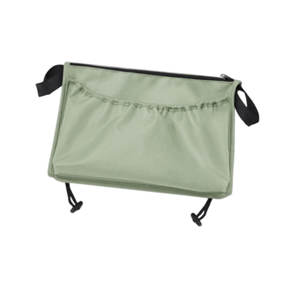 PawwJoy Stroller Organizer Storage Bag Non Slip Lightweight Oxford Cloth Hanging Pocket for Outdoor Activities Camping Universal Pouch- Green