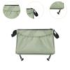 PawwJoy Stroller Organizer Storage Bag Non Slip Lightweight Oxford Cloth Hanging Pocket for Outdoor Activities Camping Universal Pouch- Green view 2