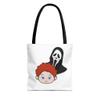 Personalized Tote Bag - Fun & Cheerful Gift for Kids and Adults - Halloween trick or treats bag view 1