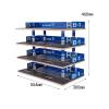 1/32 Scale Diecast Model Car Display Case with Parking Lot Scene Desktop Storage Shelf for Collectors- 4 Layer view 3